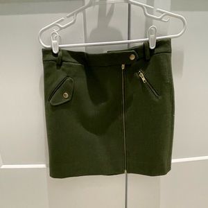 Green miniskirt